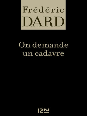 cover image of On demande un cadavre